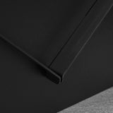 easycomfort braciere da giardino in acciaio quadrato con maniglie 50x45x30cm nero