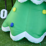 easycomfort easycomfort albero di natale gonfiabile gigante 243cm con luci a led e babbo natale decorazione natalizia da esterno impermeabile