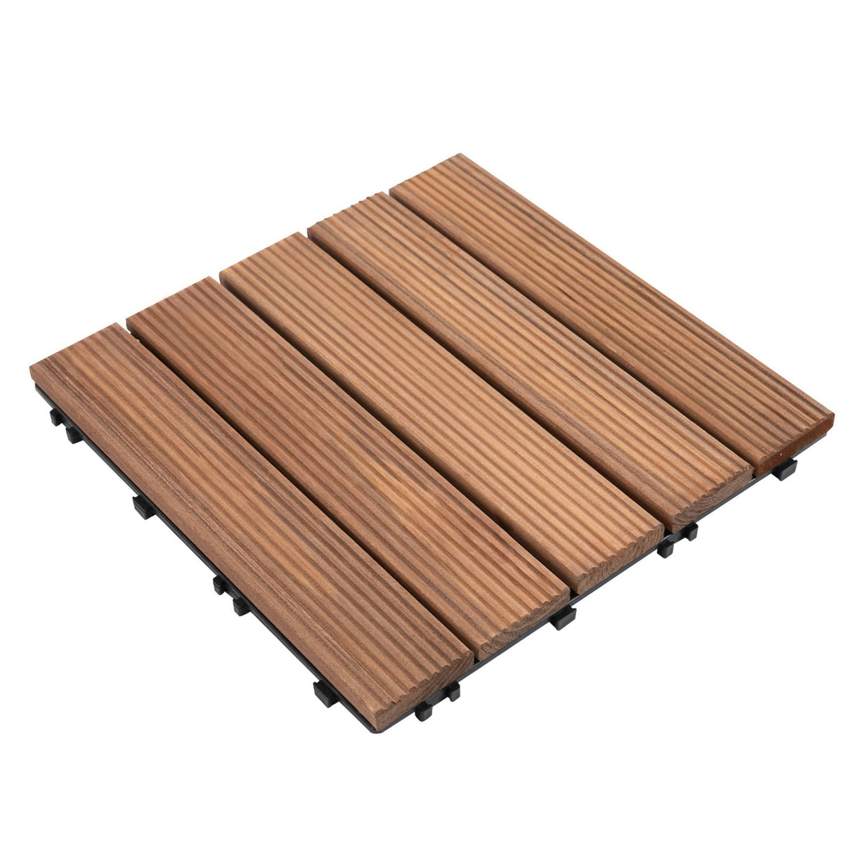easycomfort easycomfort piastrelle per esterni montaggio a incastro in legno set 27 pezzi