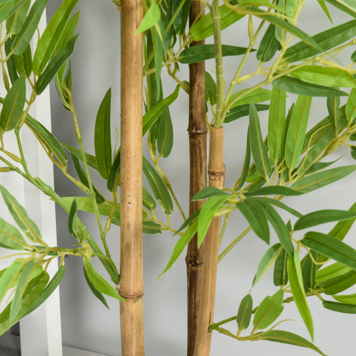 easycomfort easycomfort bambu in vaso artificiale per interno ed esterno alta 120cm verde