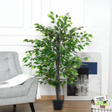 easycomfort easycomfort albero baniano artificiale pianta finta interno ed esterno alta 145cm