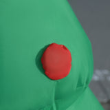 easycomfort easycomfort babbo natale gonfiabile con albero 150cm con luci led rosso