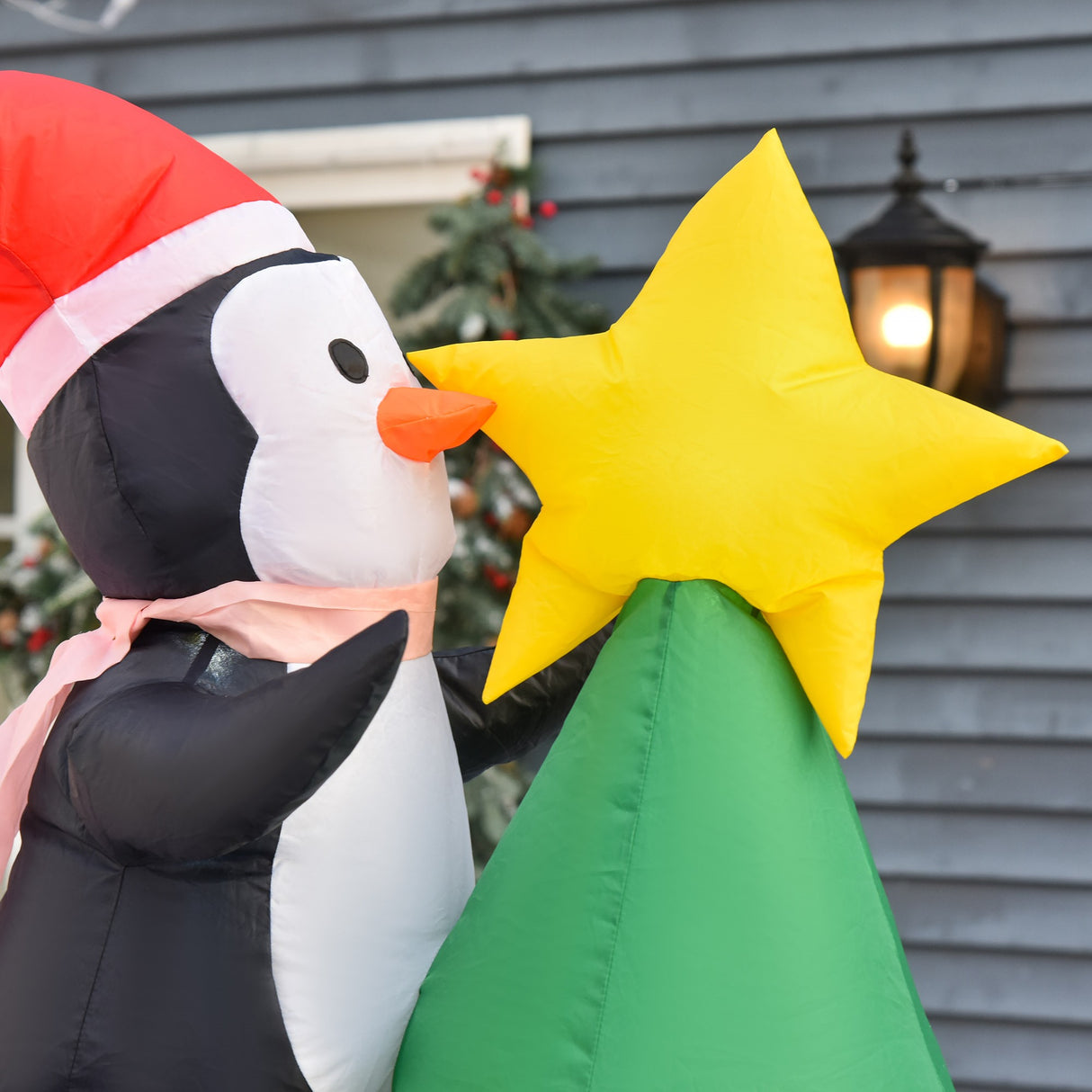 easycomfort easycomfort babbo natale gonfiabile decorazione natalizia con luci led e gonfiatore per giardino e casa