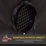 easycomfort easycomfort babbo natale gonfiabile da esterno 4 luci led e gonfiatore multicolore