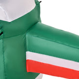easycomfort easycomfort babbo natale gonfiabile da esterno 4 luci led e gonfiatore multicolore