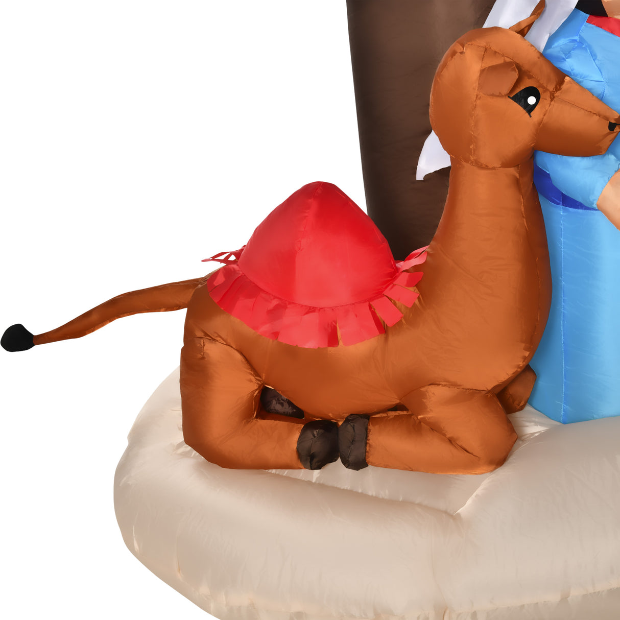 easycomfort easycomfort presepe di natale gonfiabile 183cm con 5 luci led e gonfiatore integrati decorazione natalizia da esterno