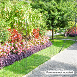 easycomfort easycomfort rete di recinzione in acciaio e pvc per spazi esterni rotolo da 25m e altezza 1 7m verde