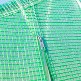 easycomfort easycomfort serra da giardino a tunnel con 8 finestre e porta avvolgibile 6x3x2m