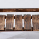 easycomfort scaffale portapiante pieghevole portavasi in legno di abete con 3 livelli da esterno 80x37x93cm