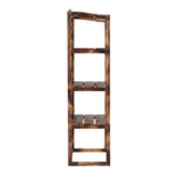 easycomfort easycomfort scaffalatura fioriera per piante a 3 ripiani in legno di abete 80x40x150cm