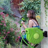 easycomfort easycomfort rullo avvolgitubo riavvolgimento automatico con ugello multifunzionale giardino 20 metri