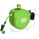 easycomfort easycomfort rullo avvolgitubo riavvolgimento automatico con ugello multifunzionale giardino 20 metri