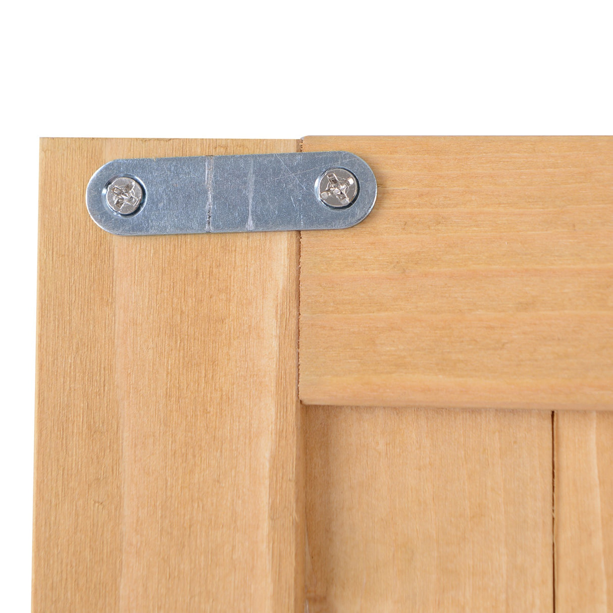 easycomfort casetta da giardino legno con porta doppia mensole e finestre 127.5x50x164cm 35540