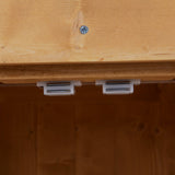 easycomfort easycomfort armadio da esterno ripostiglio da giardino a 2 ripiani porta attrezzi in legno 74 43 88cm