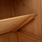 easycomfort easycomfort armadio da esterno ripostiglio da giardino a 2 ripiani porta attrezzi in legno 74 43 88cm