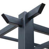 easycomfort pergolato da giardino struttura in metallo nero 300 x 300 x 230 cm