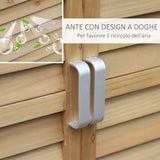 easycomfort casetta da giardino in legno di abete con tetto in bitume impermeabile 87x46.5x96.5cm