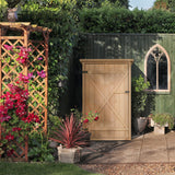 easycomfort easycomfort capanno attrezzi da esterno in legno abete impermeabile 75x56x115 cm