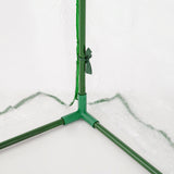 easycomfort serra da giardino a tunnel in acciaio e con copertura in pvc 200x100x80 cm trasparente e verde