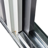 easycomfort easycomfort casetta porta attrezzi 1 porta scorrevole tetto inclinato acciaio nero