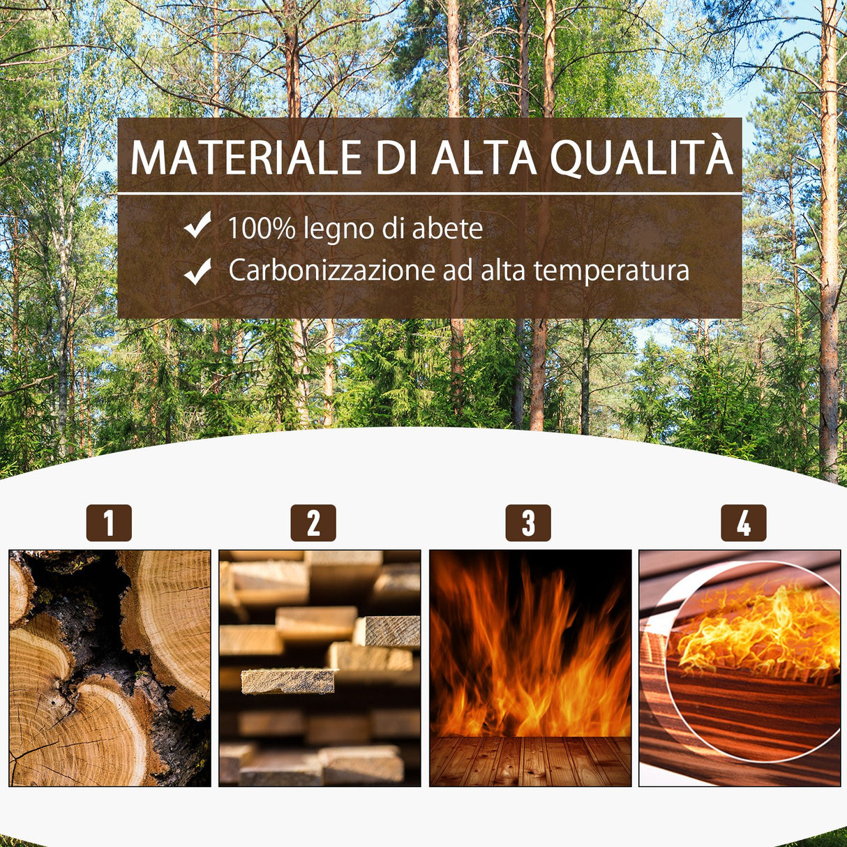 easycomfort easycomfort fioriera da esterno portapiante vaso per orto rialzato in legno