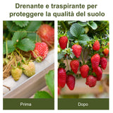 easycomfort easycomfort telo nero pacciamatura 50x2m per orto serra giardino drenante e traspirante con quadrettatura