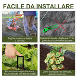 easycomfort easycomfort telo nero pacciamatura 50x2m per orto serra giardino drenante e traspirante con quadrettatura