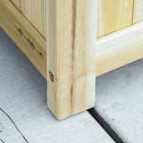 easycomfort fioriera in legno pieghevole da esterno con base drenante 70x30x25cm 33172