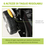 easycomfort easycomfort tagliaerba a batteria 40v motore 800w lama da 42cm con 6 altezze di taglio 25 75mm e sacco di raccolta 45l