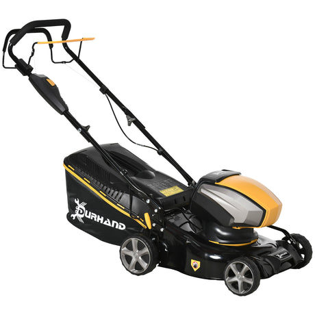 easycomfort easycomfort tagliaerba a batteria 40v motore 800w lama da 42cm con 6 altezze di taglio 25 75mm e sacco di raccolta 45l