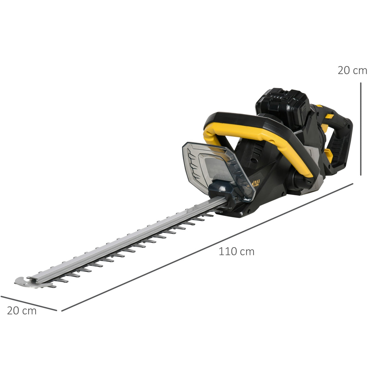 easycomfort easycomfort tagliasiepi elettrico a batteria con impugnatura ergonomica regolabile 180 e lama da 52cm