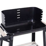 easycomfort easycomfort griglia a carbone barbecue picnic altezza regolabile nero 87x 45 x 83 cm