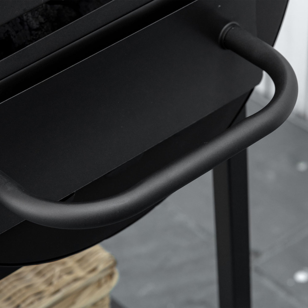 easycomfort easycomfort barbecue in acciaio con 2 griglie indipendenti nero 90cm x 45cm x 96cm