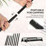 easycomfort easycomfort barbecue a carbonella con griglia e piastra in acciaio con ripiani laterali 113x59x83 5cm nero