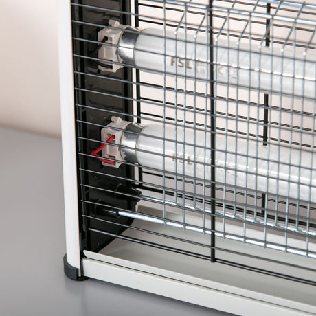 easycomfort easycomfort elettroinsetticida da esterno e interno con lampada antizanzare led per 60m zanzariera elettrica 20w argento