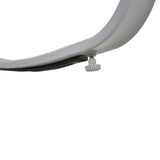 easycomfort sedia a dondolo da giardino impermeabile e antiruggine nera