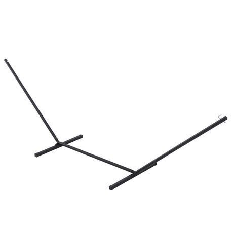 easycomfort easycomfort struttura portante per amaca supporto max. 150 kg in metallo nero 360x92x115cm