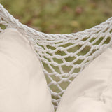 easycomfort easycomfort amaca altalena imbottita in corda per interni ed esterni bianca