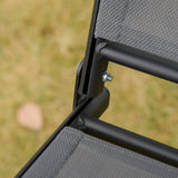 easycomfort dondolo a 2 posti da giardino con tettuccio regolabile 140x118x162cm grigio