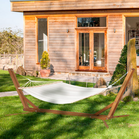 easycomfort supporto amaca 4m pieghevole e regolabile su 3 livelli in legno