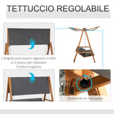 easycomfort easycomfort dondolo da giardino 3 posti convertibile in letto matrimoniale 225 5x113x180cm