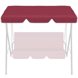 easycomfort tettuccio di ricambio per dondolo in poliestere con protezione uv50+ 192x144cm rosso