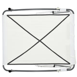 easycomfort easycomfort lettino sdraio prendisole matrimoniale con tettuccio regolabile crema