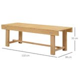 easycomfort easycomfort panchina da esterni impermeabile 2 posti in legno di abete 110x38x35cm