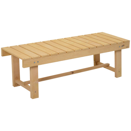 easycomfort easycomfort panchina da esterni impermeabile 2 posti in legno di abete 110x38x35cm