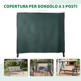 easycomfort telo di copertura per dondolo in tessuto oxford impermeabile 177x114x152cm