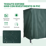 easycomfort telo di copertura per dondolo in tessuto oxford impermeabile 177x114x152cm