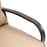 easycomfort easycomfort panchina a dondolo da giardino per 2 persone con cuscini per seduta e schienale 122x70x87cm khaki