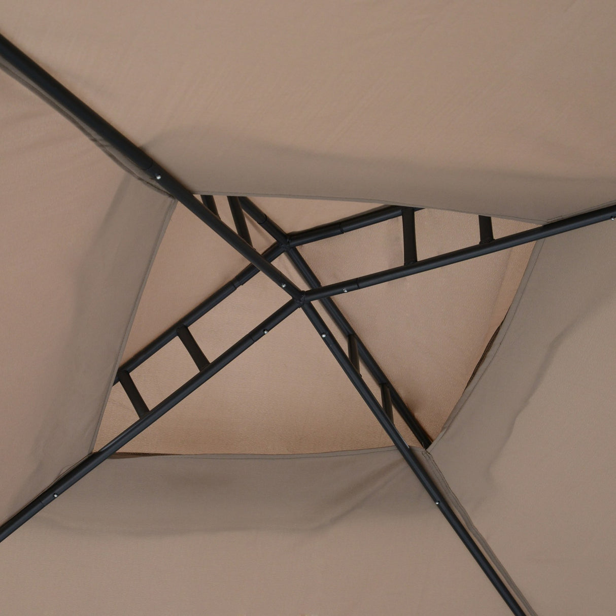 easycomfort easycomfort gazebo da giardino con zanzariera in metallo e poliestere 294x294cm