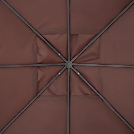 easycomfort easycomfort tetto di ricambio telo sostitutivo per gazebo traspirante 3x3m